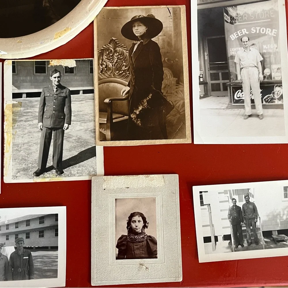 Vintage Photo Album with Assorted Black and White Photographs price for All - Picture 3 of 17